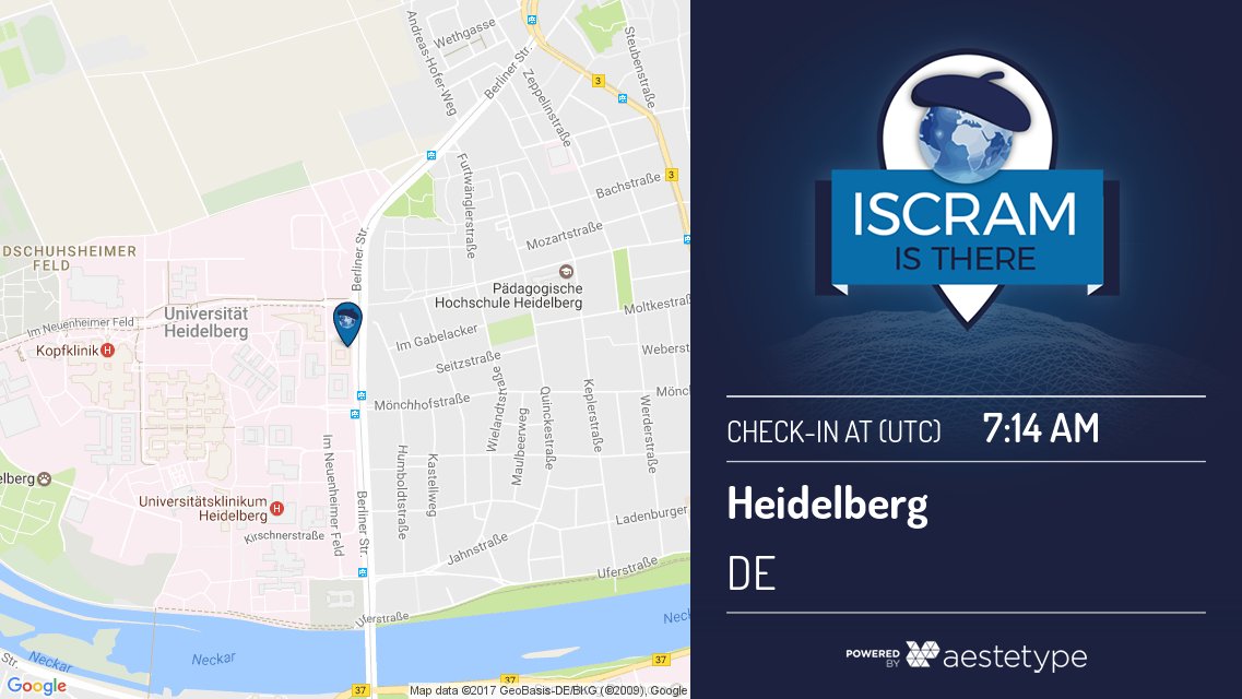 ISCRAM is There tweet media