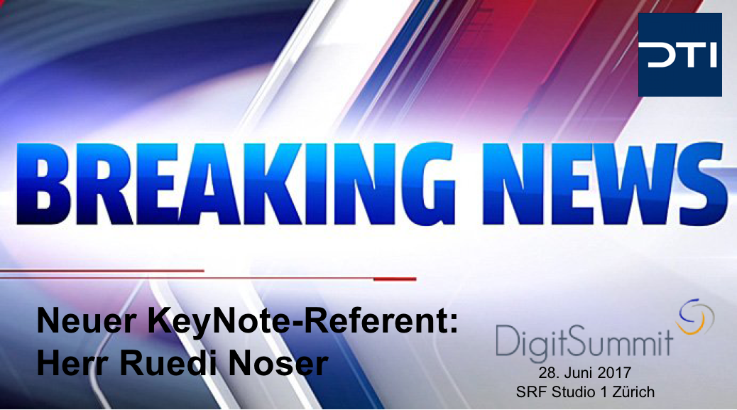 dti_swiss's tweet image. Wir freuen uns, den Unternehmer und Ständerat Herr Ruedi Noser als KeyNote-Referenten am #DigitSummit begrüssen zu dürfen.