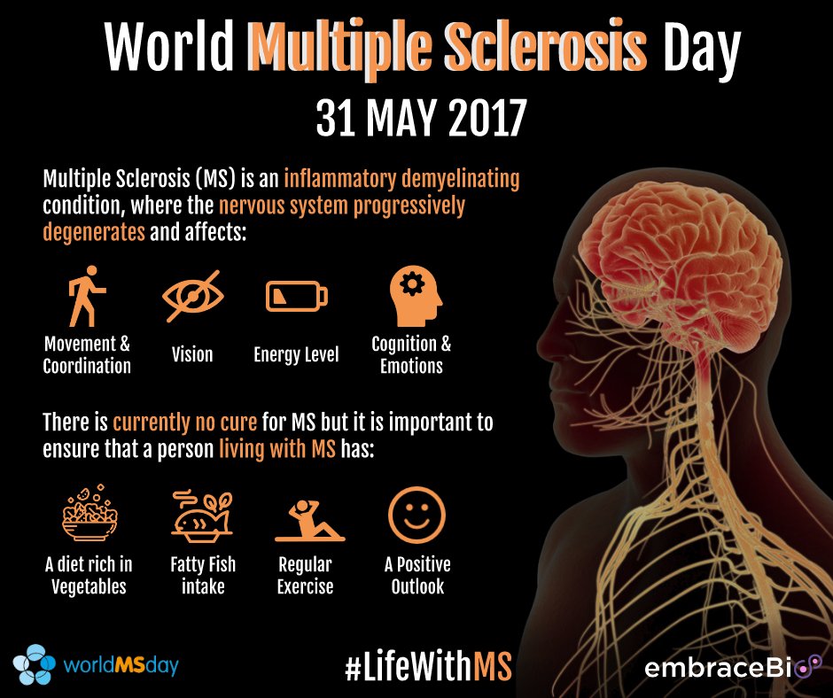 EmbraceBio's tweet photo. Learn about Multiple Sclerosis (MS).
#embracebio #LifewithMS #WorldMSDay #MultipleSclerosis #WorldMultipleSclerosisDay #worldMSday #msif https://t.co/tunQglX9Z6