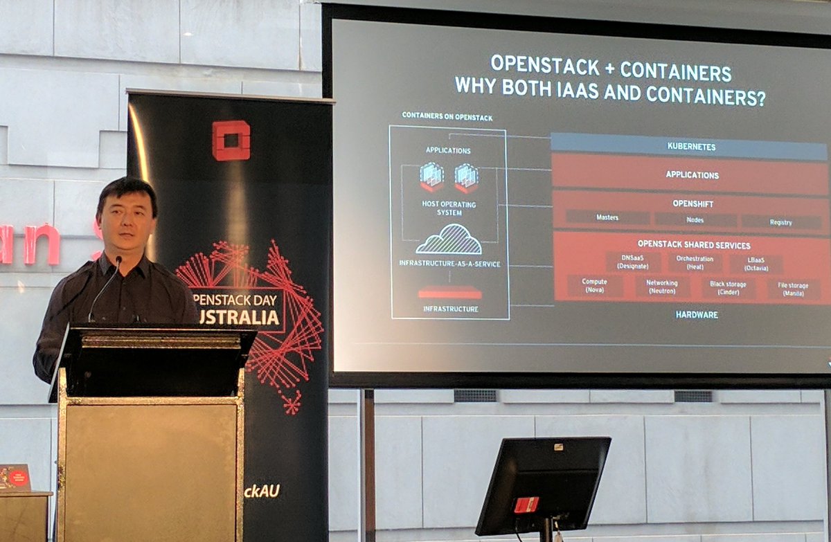 AdrianAtRedHat's tweet image. Containers and #OpenStack ... 

Complementary, and not competing!

#OpenStackAu