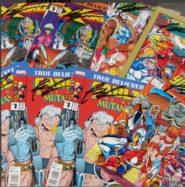 BigRedComicsOC's tweet photo. Come to the store before Sunday and claim your VIRTUAL RAFFLE tickets for a prize drawing of X-Force #1 and more-- SIGNED BY ROB LIEFELD! https://t.co/nfaNU64srN