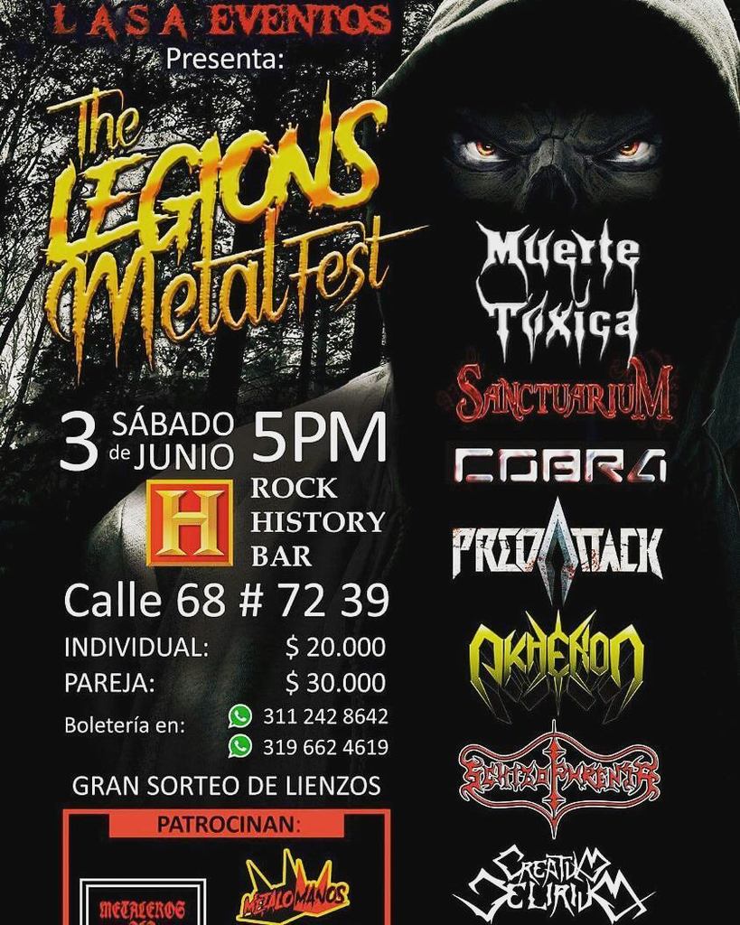 este sábado te esperamos en Rock History bar, la fecha final de nuestra gira #toxic #toxicmetal #toxicos #public #… ift.tt/2rrieja