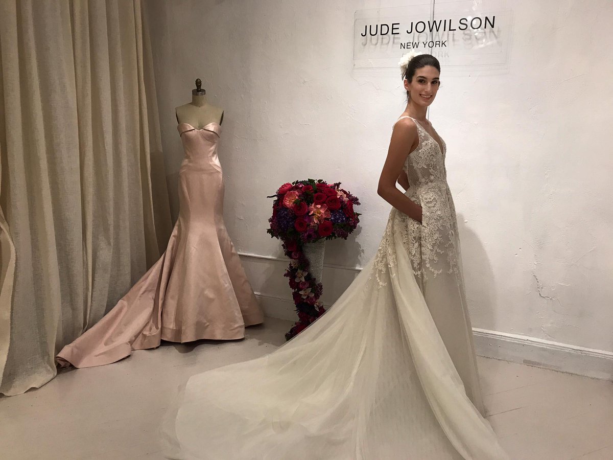 #Covfefe is a new fabric, imported from Russia, used to create this wedding dress.  #bridal18 #bridal #wedding #weddingWednesday