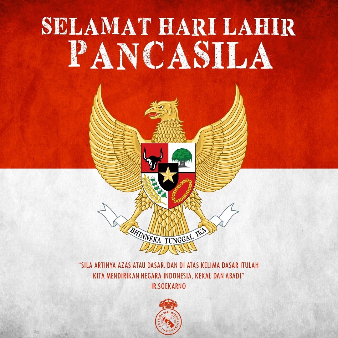 Selamat Memperingati Hari Lahir Pancasila.

Satu tanah air, Satu tumpah darah, Bhineka Tunggal Ika!

#SayaIndonesiaSayaPancasila