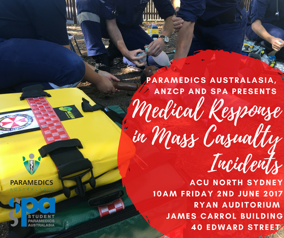 NORSPA1's tweet photo. Dont forget our event tomorrow morning at ACU North Sydney with Dr Ron Bowles presenting 'Medical Response in Mass Casualty Incidents' https://t.co/tjcKPfnjJC
