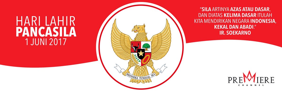 PremiereChannel's tweet photo. Selamat memperingati hari lahir Pancasila https://t.co/rIVUOGy95e
