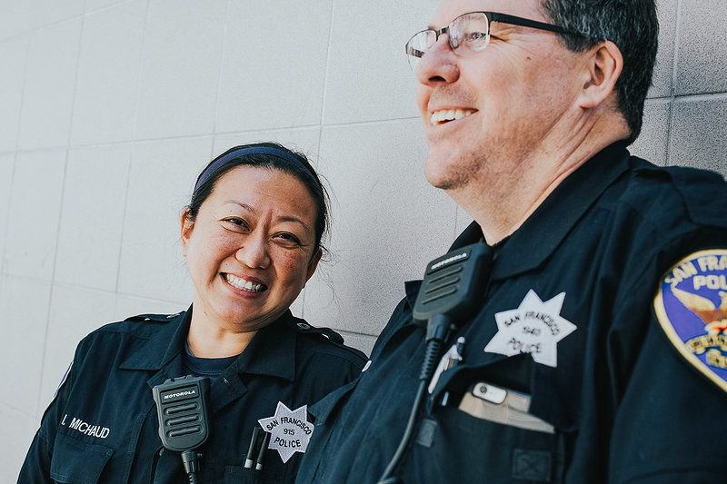 uclaw_sf's tweet photo. Tender Souls profiles Irene and Brian Michaud, Police Officers in the Tenderloin: https://t.co/QazDI6OawM HT @TLCBD #theTL #keepittender https://t.co/icrgdE8ies