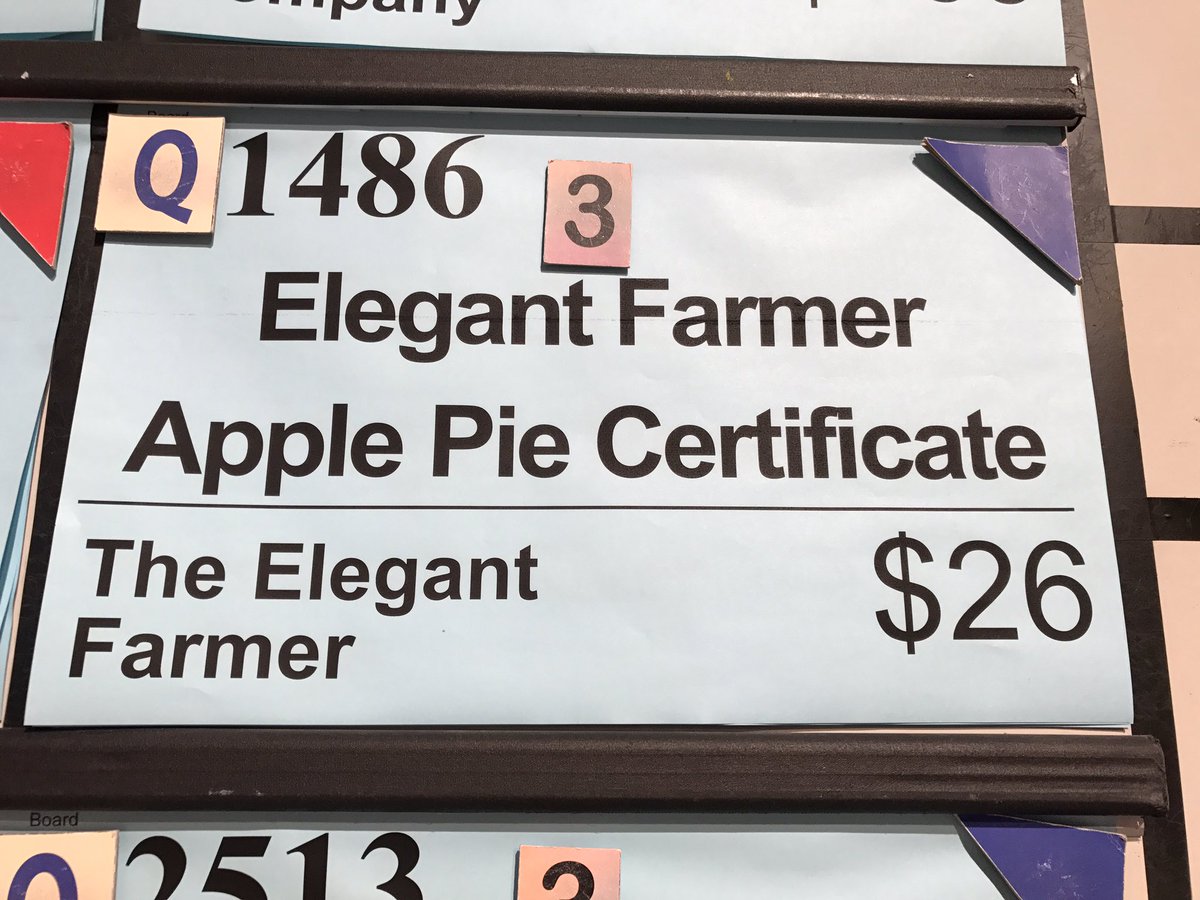 PBSWI's tweet photo. Sshhhh....it's a secret. Advance notice of @ElegantFarmer1 pie coming up on the next Q Board at #WPTAuction. #YumYum #Overbid https://t.co/CzX7j1Ftmi