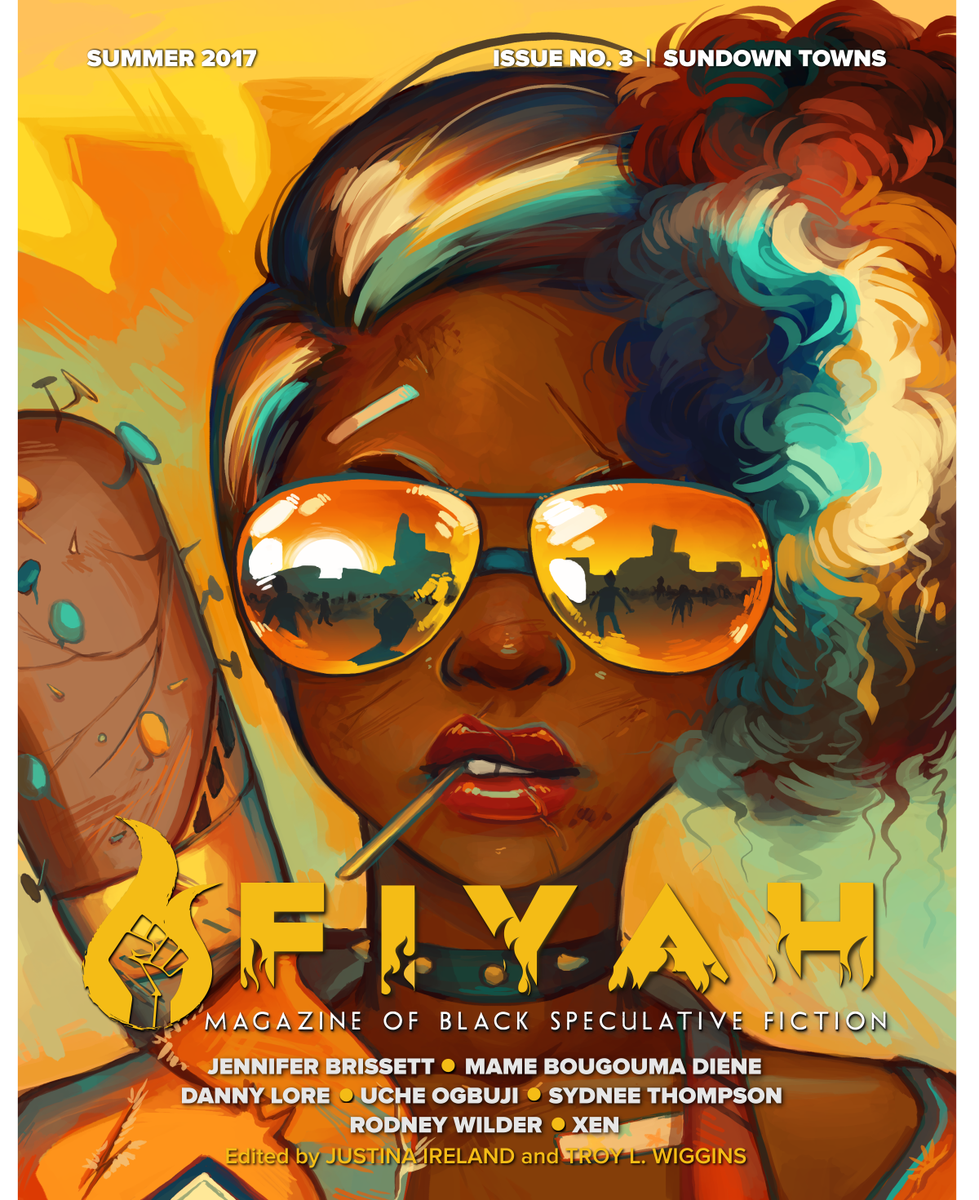 fiyahlitmag's tweet photo. Behold the Issue #3 SUNDOWN TOWNS cover with art, again, from the incomparable @Prinnay. https://t.co/24BGl7WtLJ