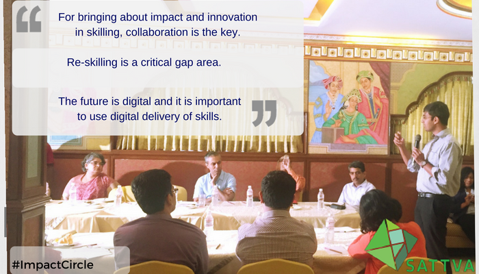 _sattva's tweet photo. Here are some glimpses from the 1st edition of the #ImpactCircle, a discussion with CSR and business leaders on ‘Demand-led skilling’. https://t.co/GeZbHtu516