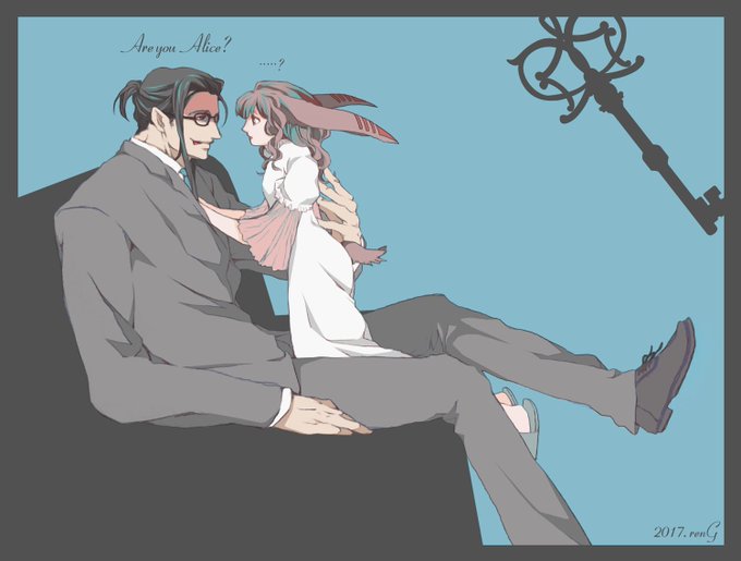 「looking at another sitting」 illustration images(Oldest)