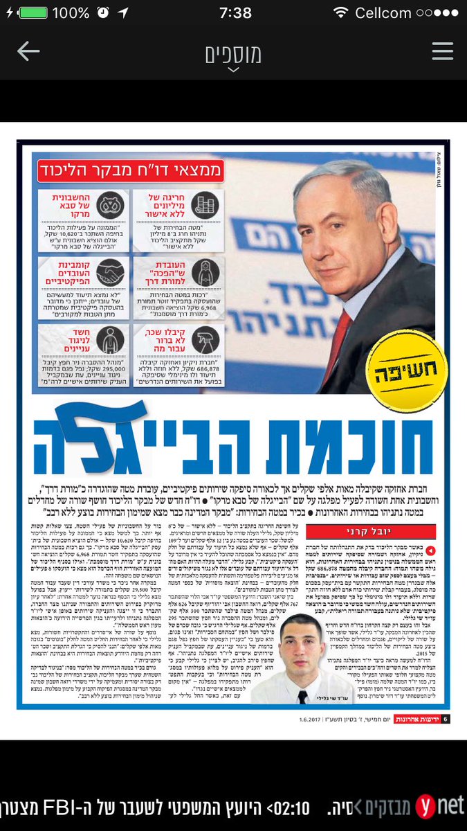 חדשות רוטר פרסום ראשון הממצאים של מבקר הליכוד על מטה הבחירות של