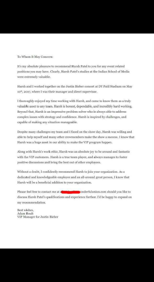 ISMmumbai's tweet photo. #congratulations on receiving a recommendation letter from team #JustinBieber Harsh
#JustinBieberNotificationSquad #indianschoolofmedia #ISM https://t.co/KqOG7Av9A1