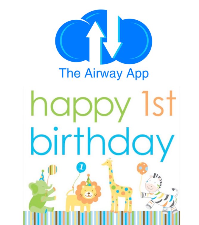 <a href="/TheAirwayApp/">TheAirwayApp</a> turns 1-year old June 11th. To celebrate, we have a present for everyone. Will be posted June 11 on airwaycollaboration.org