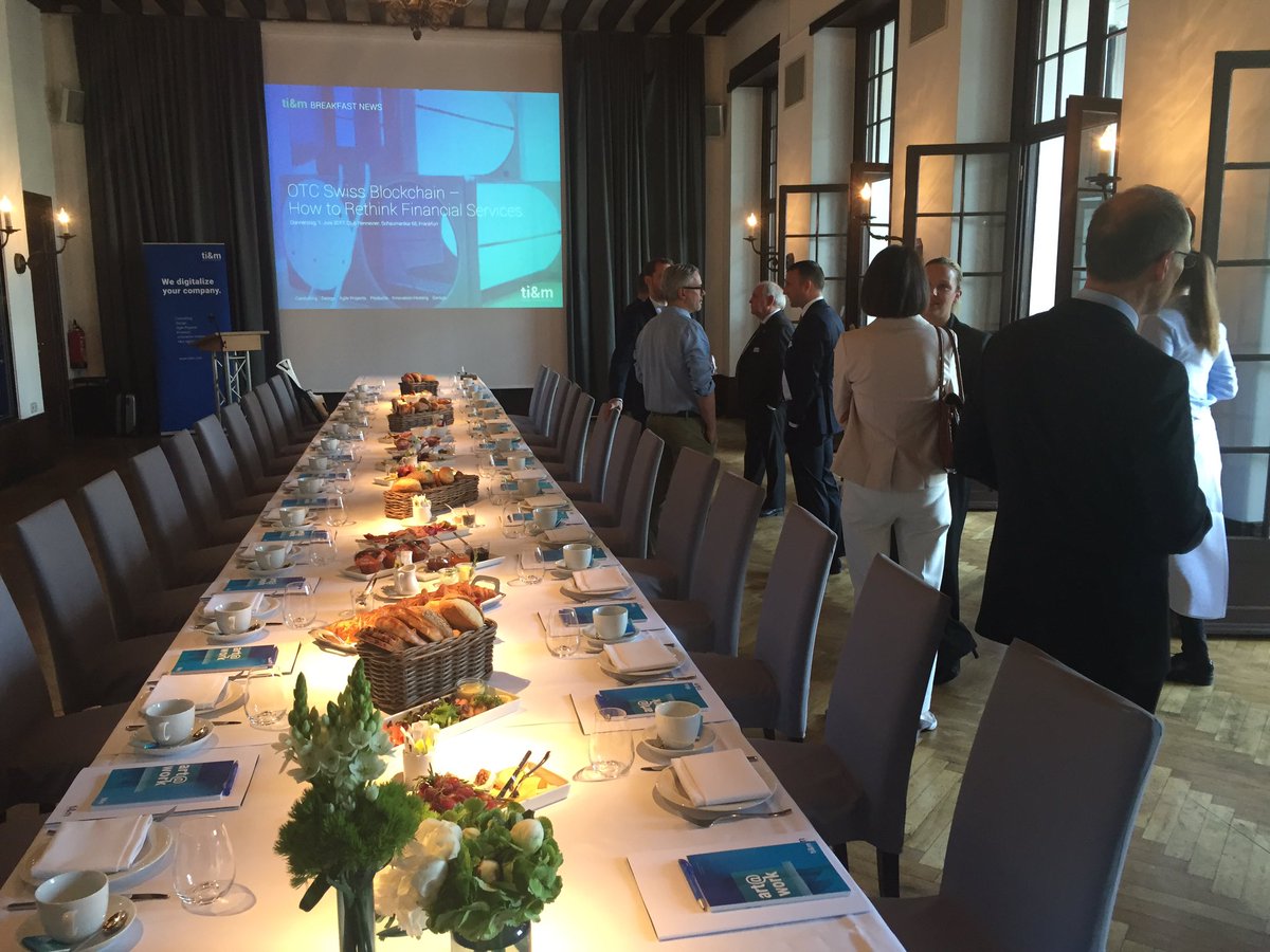 Wir sind startklar für unser erstes #Breakfast News in Frankfurt!