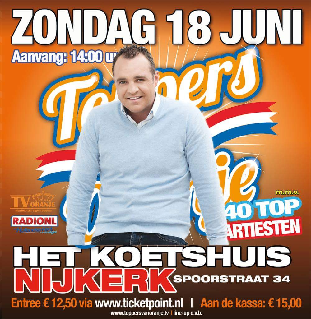 BESTEL NU JOU KAARTEN 
GENIET MET ONS MEE IN DE GEZELLIGSTE FEESTBUS V ZEELAND...
30,- p.p rit incl intree TvO 
Voor info via hier een p.b 👍