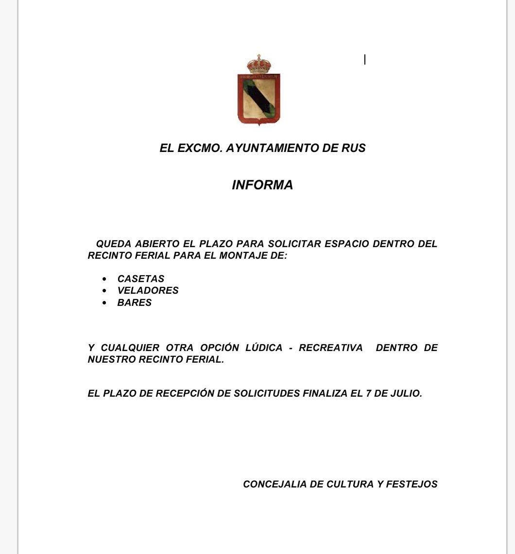 Ayuntamiento de Rus tweet media