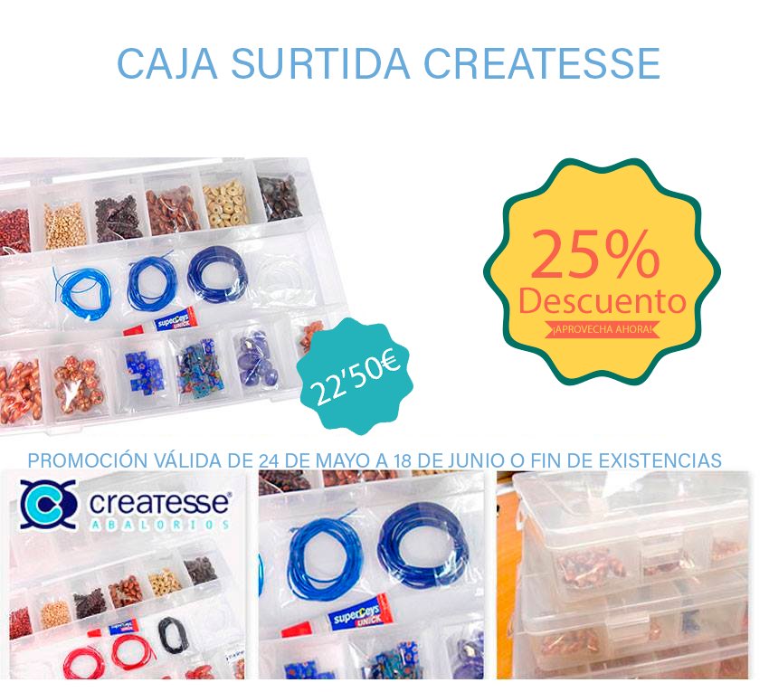 Createsse's tweet image. Recuerda que hasta el 18 de junio puedes aprovecharte de un 25% de descuento en nuestra caja de surtido. bit.ly/2r2U1wu
