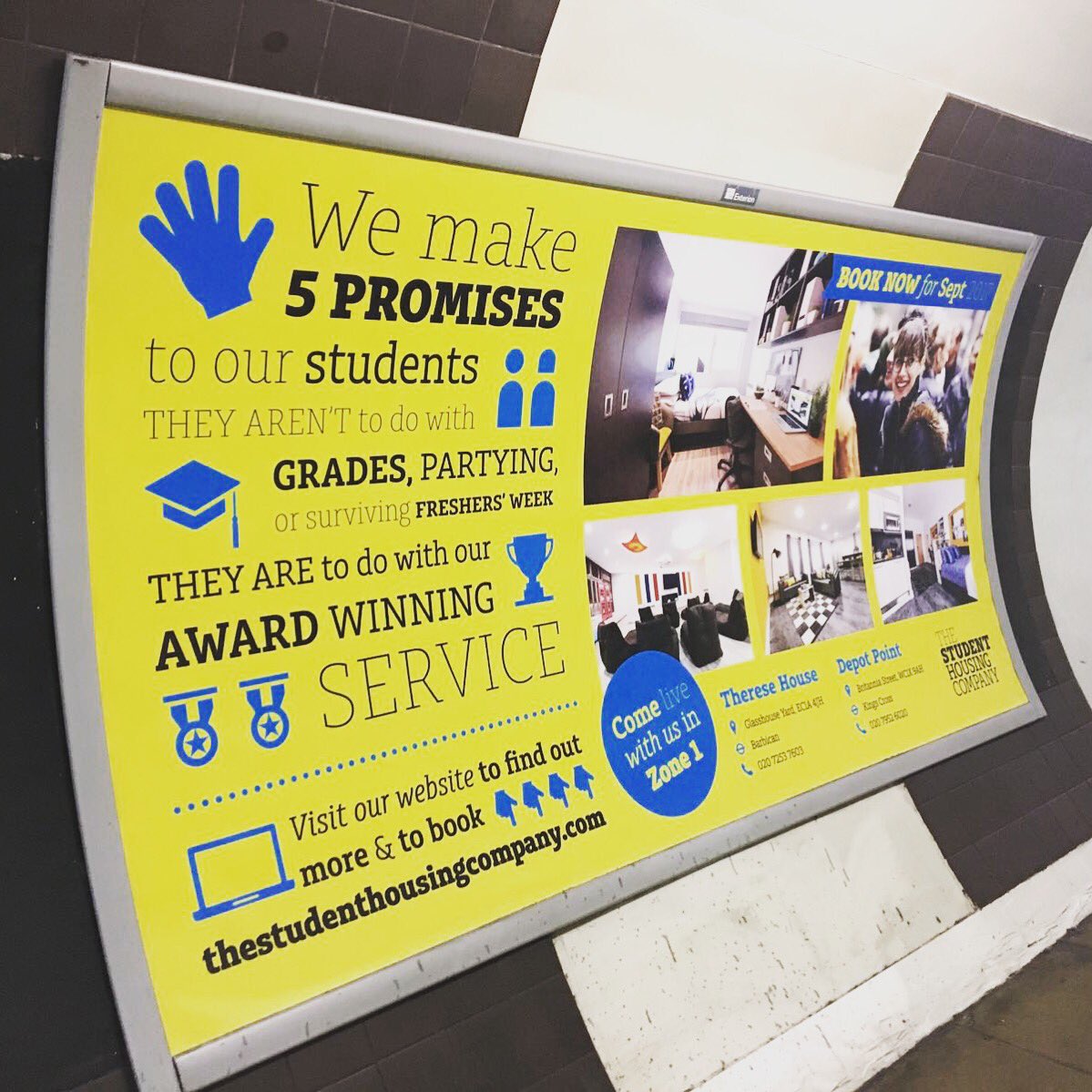 comelivewithus's tweet photo. Check us out shining bright even when underground! πβ¨#DepotPoint #ThereseHouse #London #StudentAccommodation #awardwinner #comelivewithus https://t.co/KLNE3E8Pu0