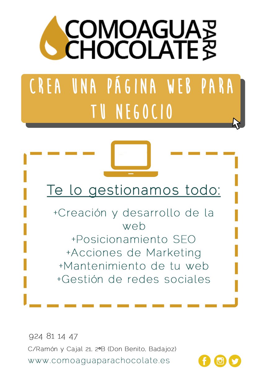 capchstrategy's tweet photo. Creamos y diseñamos páginas Web y tiendas online. 
¡Hazte visible en internet y aumenta tus ventas! 
Solicita tu presupuesto 924 81 14 47 https://t.co/au71rfoTNZ