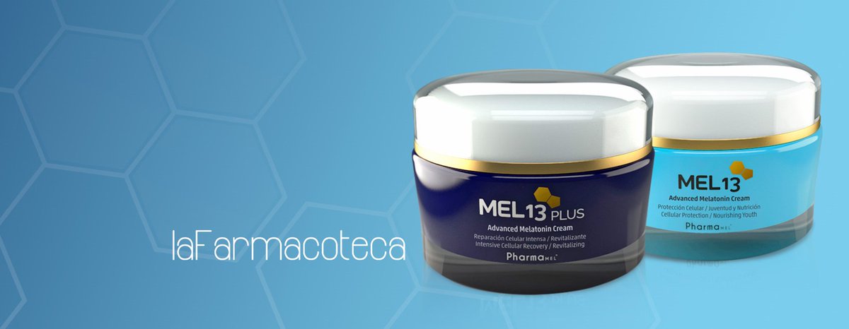 lafarmacoteca's tweet photo. Novedad en laFarmacoteca: Las cremas antiedad #Mel13 y #Mel13Plus, formuladas con #melatonina #pharmamel

https://t.co/eW6yx9hYB0 https://t.co/vL2tcAeB6V