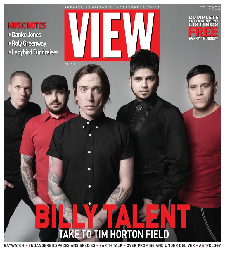 blueshamilton's tweet photo. Current issue of View: https://t.co/bk6QZSMftm @billytalentband @dankojones Roly Greenway, @lbas2010 more #viewmag #HamOnt #HamontMusic https://t.co/Vq4Vf7iMtA