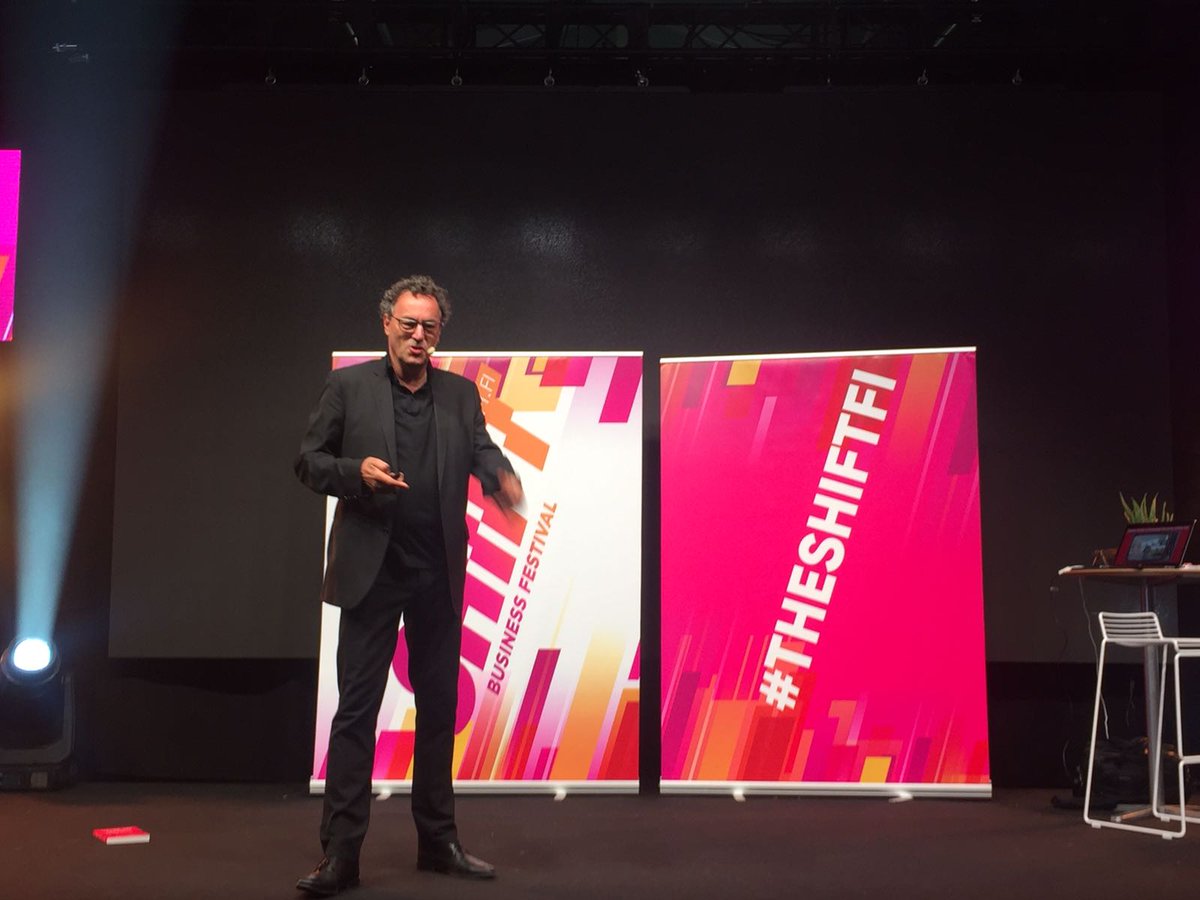 theshiftfi's tweet image. @gleonhard &quot;The key to future success: Assume less, discover more&quot; #theshiftfi #humanandmachine