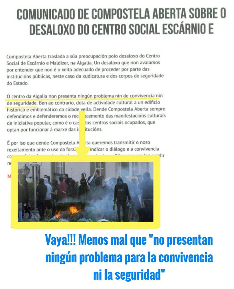 David10Nieto's tweet photo. Ayer #CAberta me dedicaba un tw.
En su comunicado decían que los #Okupas no eran problema para la convivencia. Vaya! #Retratados 
Ver fotos! https://t.co/9mlB9Qp5vJ