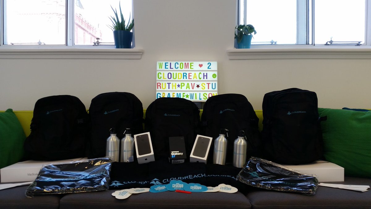 Getting our super new swag ready for 5 new starters here in our London office today - welcome to Cloudreach!!! <a href="/Cloudreach/">Cloudreach, an Eviden business</a>KIC @Cloudreach