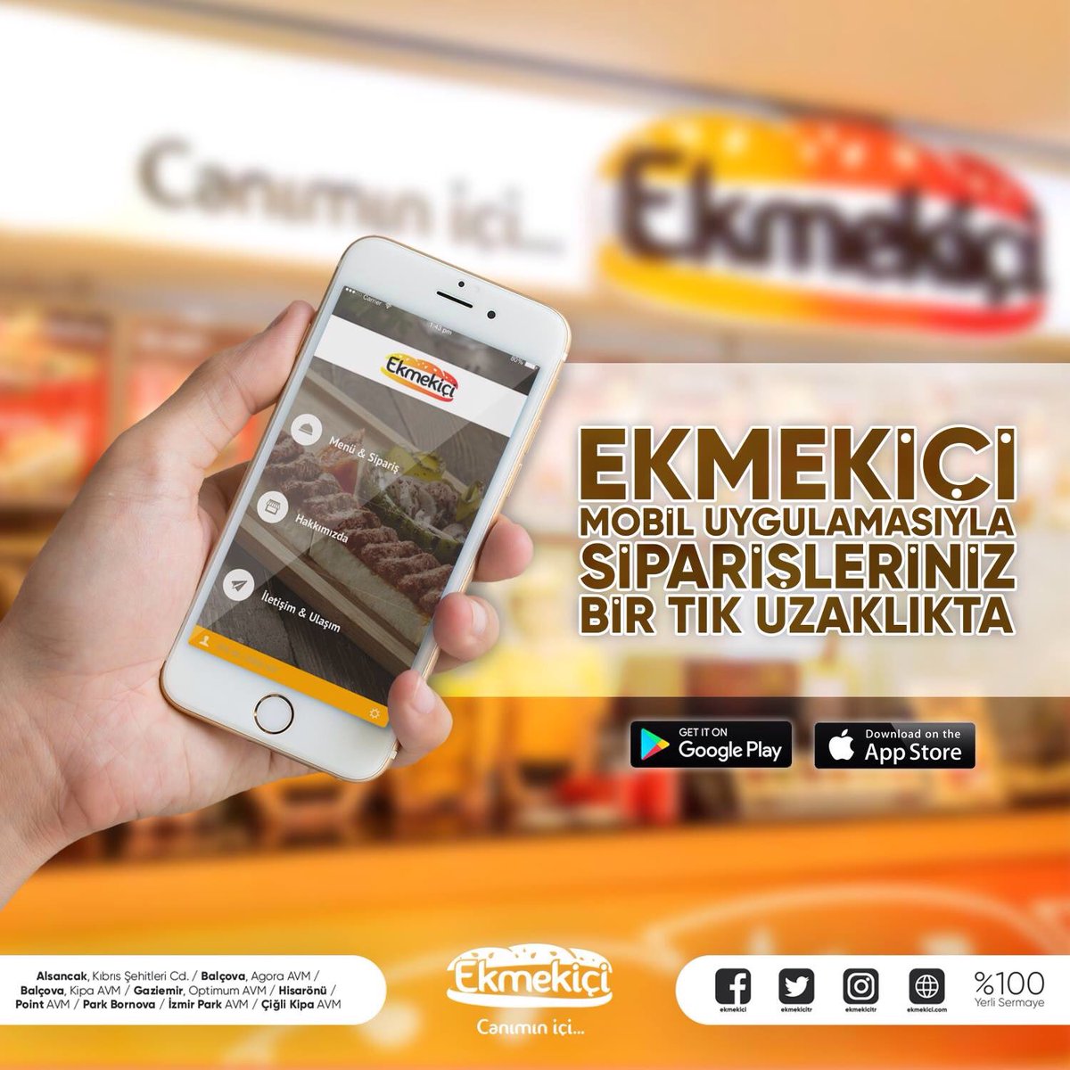 ekmekicitr's tweet photo. Mobil uygulamamız ile siparişleriniz bir tık kadar uzağınızda:) #izmir #ekmekiçi #canımıniçi #mobil #uygulama #sipariş #appstore #googleplay https://t.co/itUIW4x0c9