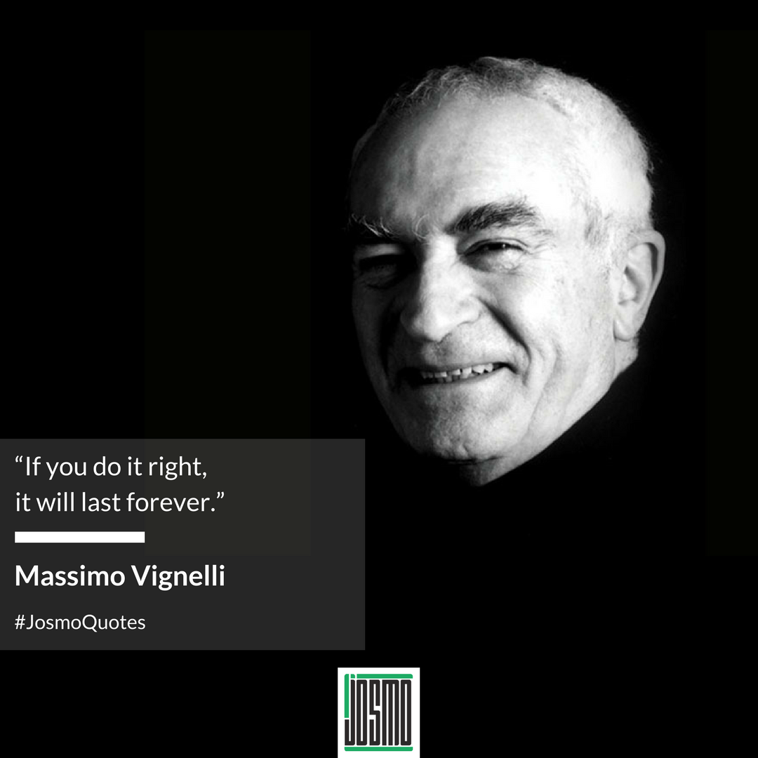 josmostudio's tweet photo. It is every designer's dream to create pieces that stand the test of time. 
#JosmoStudio #JosmoQuotes #QOTD #Quotes #MassimoVignelli #Design https://t.co/5SwZWywa2n