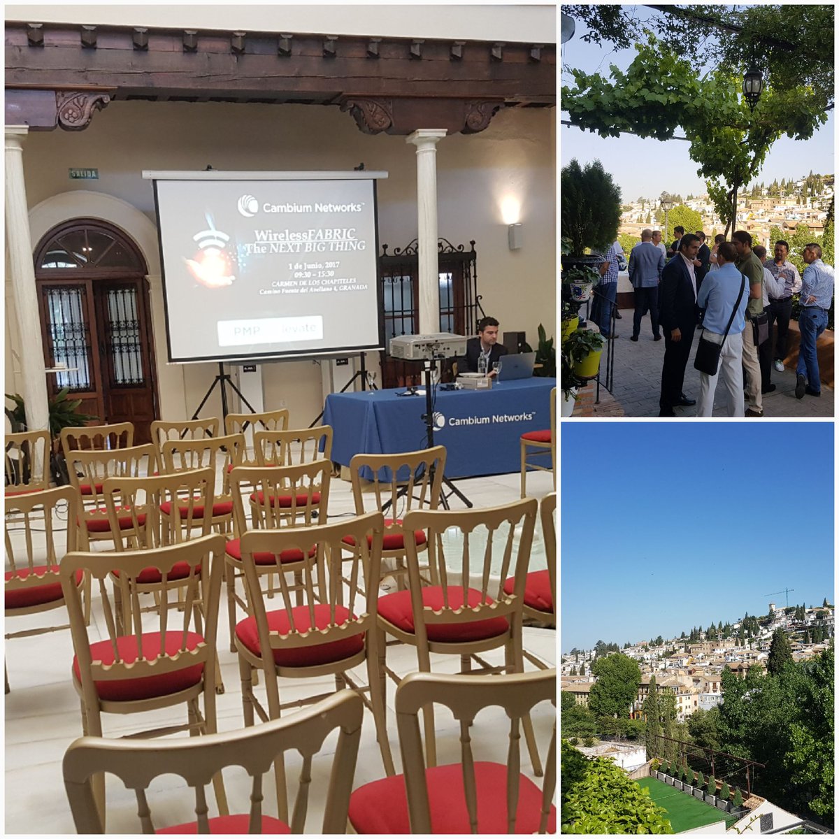 wispcontrol's tweet photo. Buenos días! Desde granada a punto de empezar el evento Wireless Fabric de @CambiumNetworks https://t.co/F4kvRZp9kM