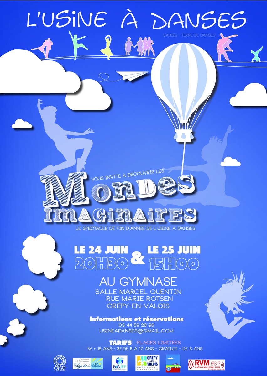 usineadanses's tweet photo. L'arrivée du mois de juin est synonyme de gala @Usineadanses
10 juin à Lagny-le-Sec
24/25 juin à Crépy-en-Valois
Informations 03 44 59 26 96 https://t.co/He221cC4Mc