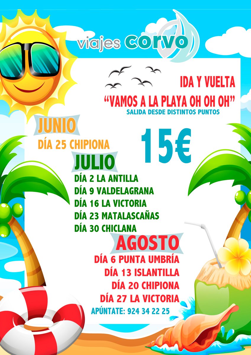#OpieGraphicAnuncia #Viajar #Viajes #playa #Verano #verano2017 #viajeros #sol con VIAJES CORVO