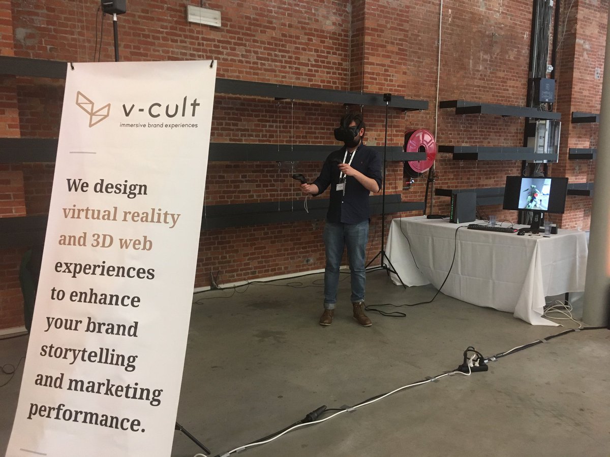 _vcult's tweet photo. Hello Brussels, who's coming to #DigFest17 @ l'Arsenal today? Come check our cool enterprise #VR demos @ La Maison du Bois! #BEVR #HTCVive https://t.co/8wyJRHr6KZ