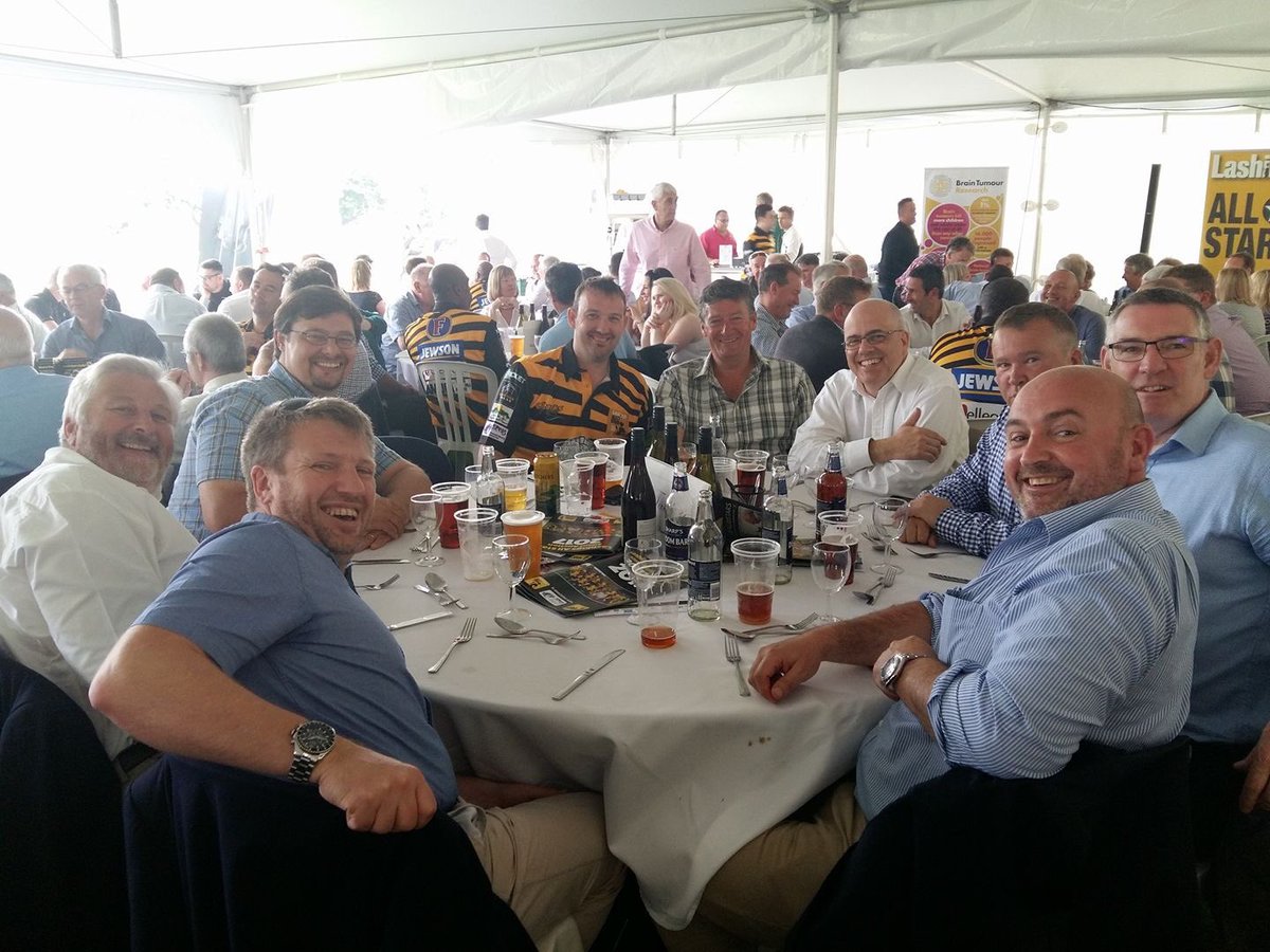 Bruton Knowles Plymouth office with clients table at the Plymouth CC v Lashings Xl at Plymouth Cricket club.. what a great day