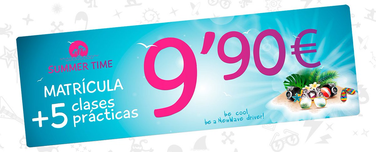 AutoescuelaNW's tweet photo. Empezamos junio con una SUPER #OFERTA para este verano para que puedas sacarte el carnet de conducir y poder ir de #vacaciones a la playita. https://t.co/gW2q3d5xTY