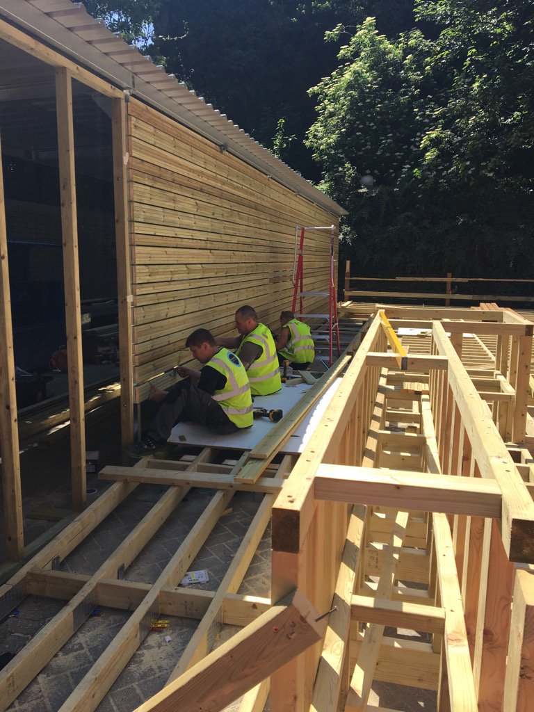 Collfin's tweet image. RBS Islington Landscaping Scheme - Works to External Screen progressing very well