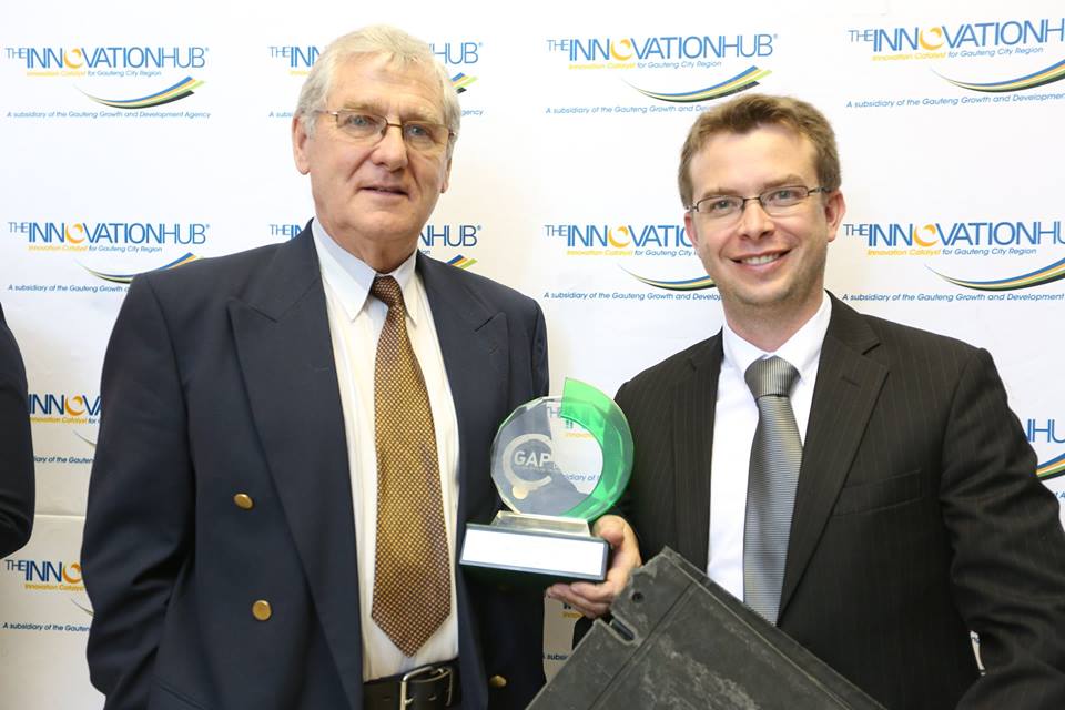 GAP Green 3rd prize winner Martin Ackermann founder of Thevia. Read his story facebook.com/InnovHubZA/pho…. GAP Competition 2017 now Open.