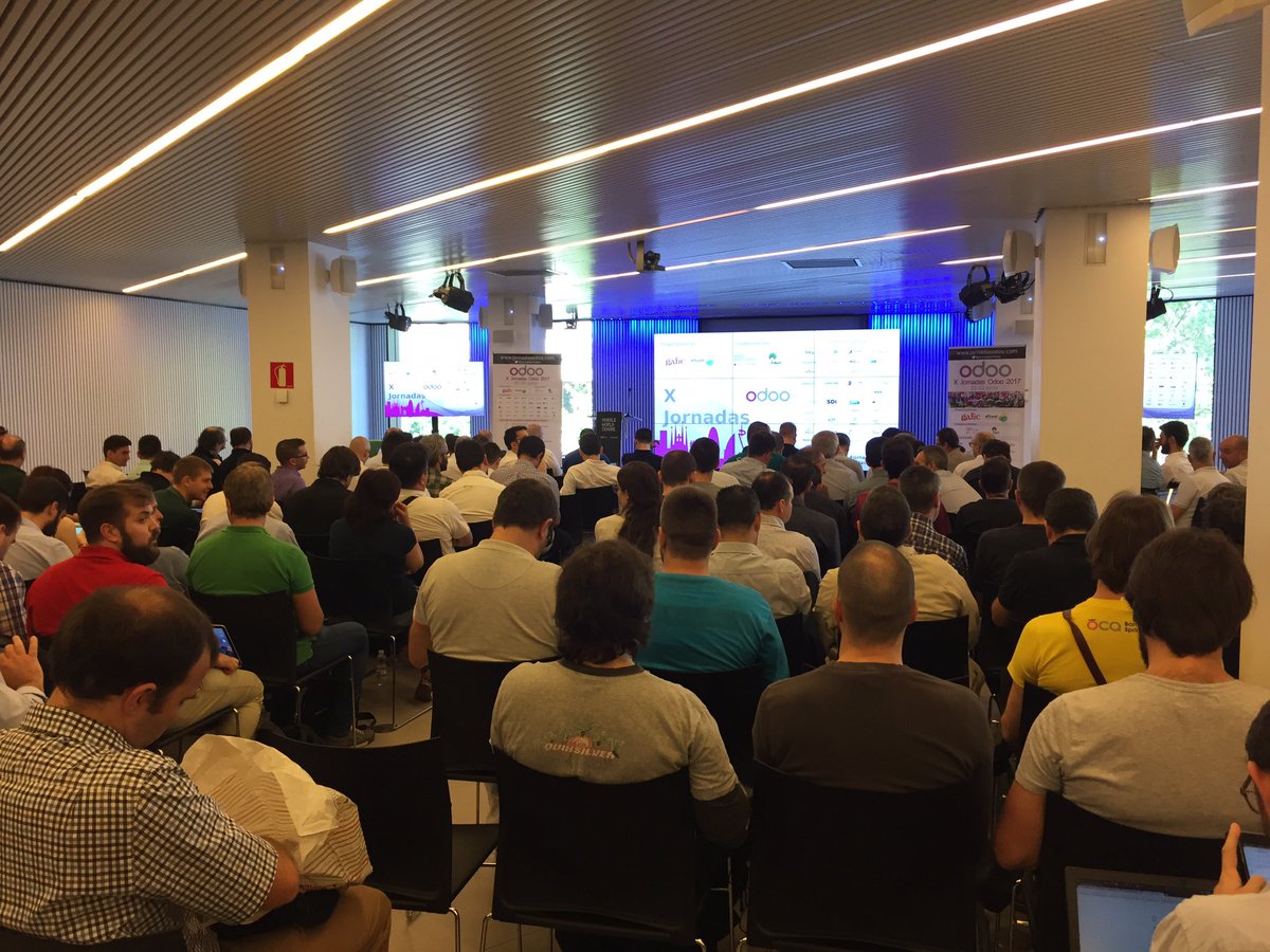 JordiEscartin's tweet photo. #JornadasOdoo empezamos!!! https://t.co/QF7QrHbLRo