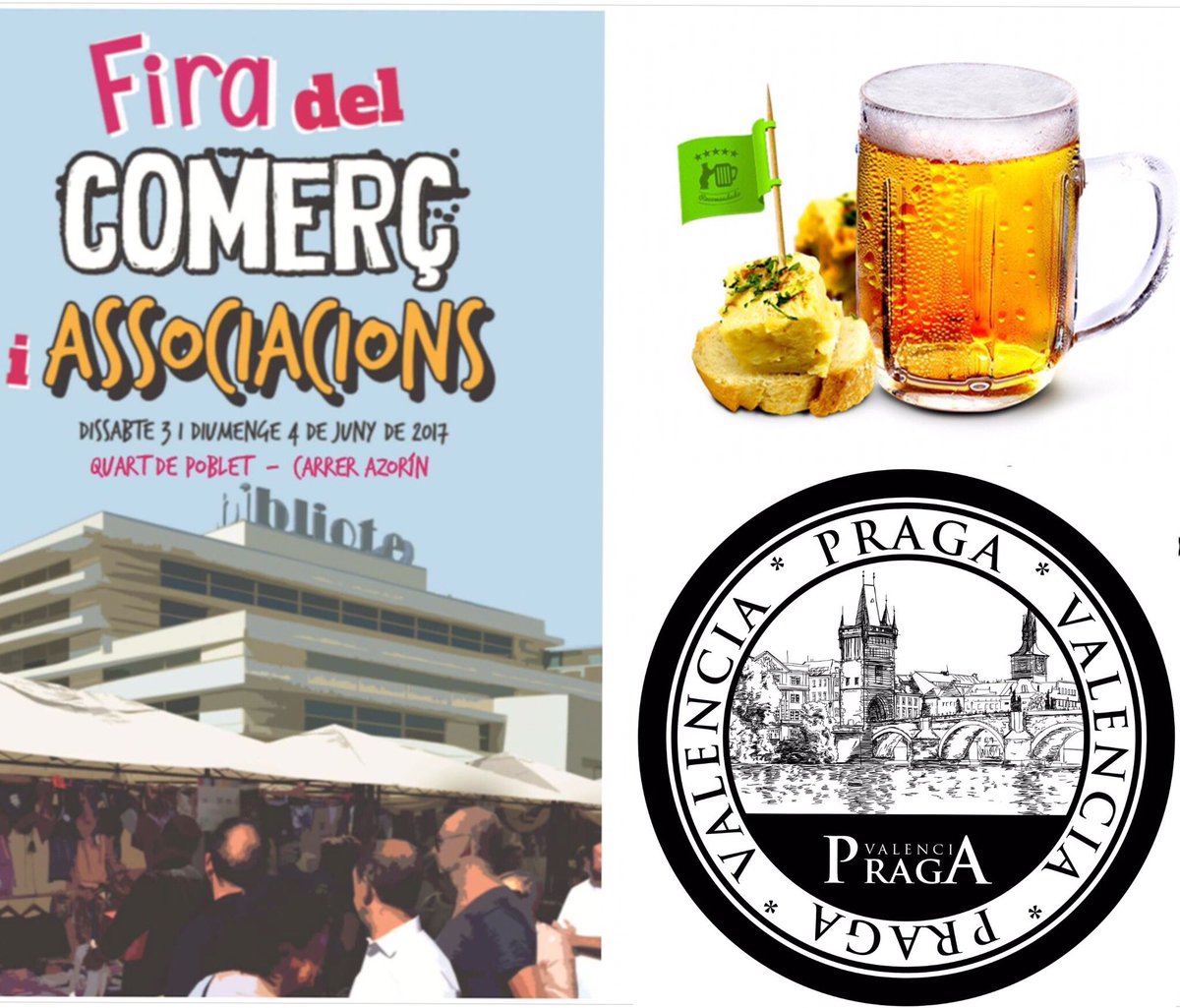 prahavalencia's tweet photo. Te apetece una cervecita fresquita y una tapa en un lugar diferente y con el mejor ambiente???? Os esperamos en la feria del comercio 2017!! https://t.co/kdKXIX9V3r