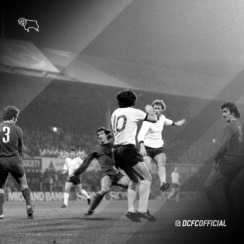 dcfcofficial's tweet photo. MOMENT IN TIME: Charlie George keeps his cool and fires home for #DCFC against @realmadrid at the Baseball Ground back in 1975, #dcfcfans ⚽️ https://t.co/6j4yoVYlAv