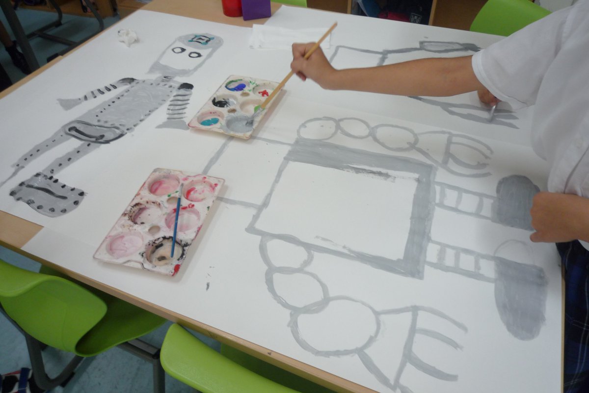 BCADyear4's tweet photo. More amazing #IronMan inspired art in #Y4Mara today @UCSArtTeacher @BCADprepart #TedHughes #KS2Art #BCADCreativity https://t.co/zAT24tAcGF