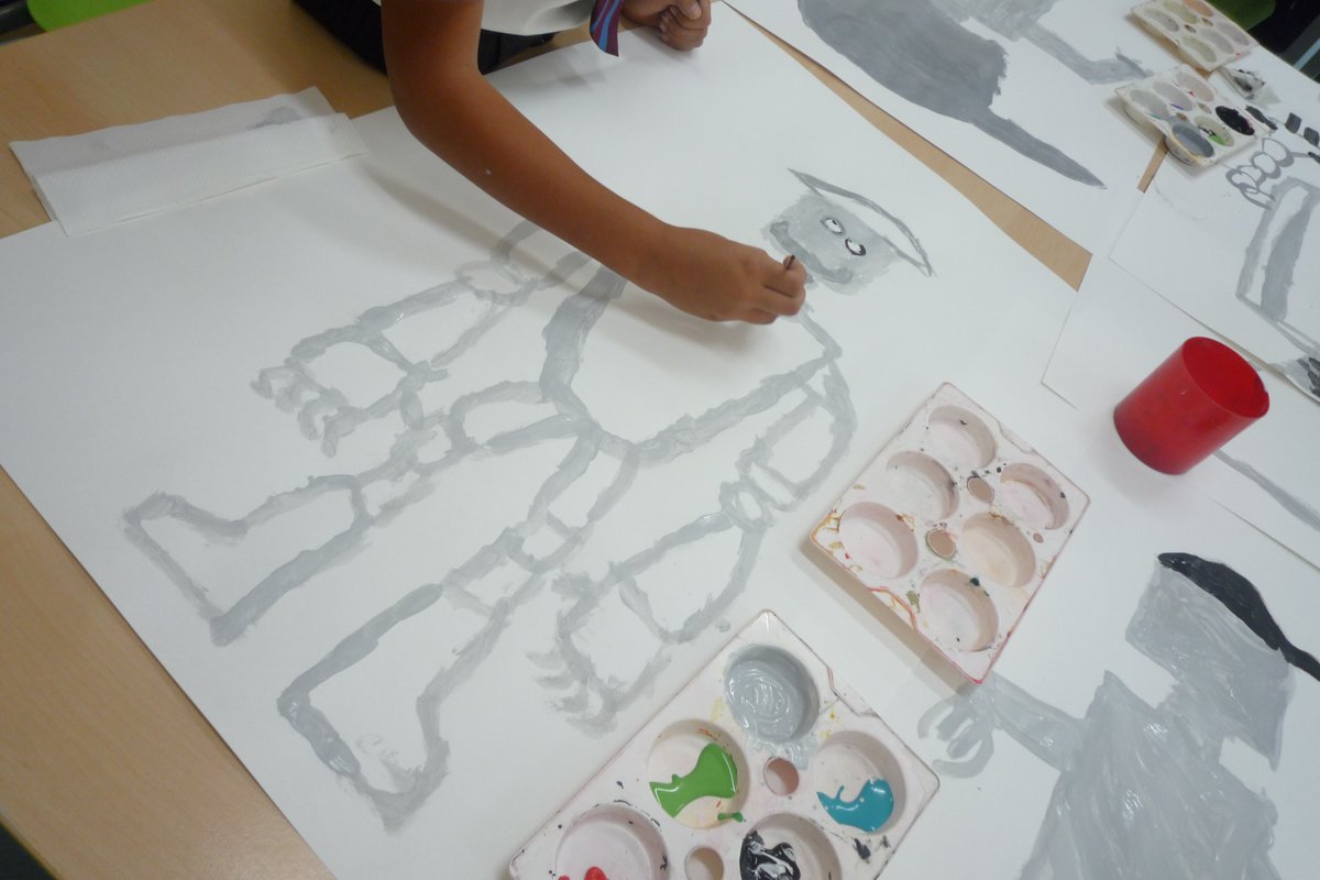 BCADyear4's tweet photo. More amazing #IronMan inspired art in #Y4Mara today @UCSArtTeacher @BCADprepart #TedHughes #KS2Art #BCADCreativity https://t.co/zAT24tAcGF