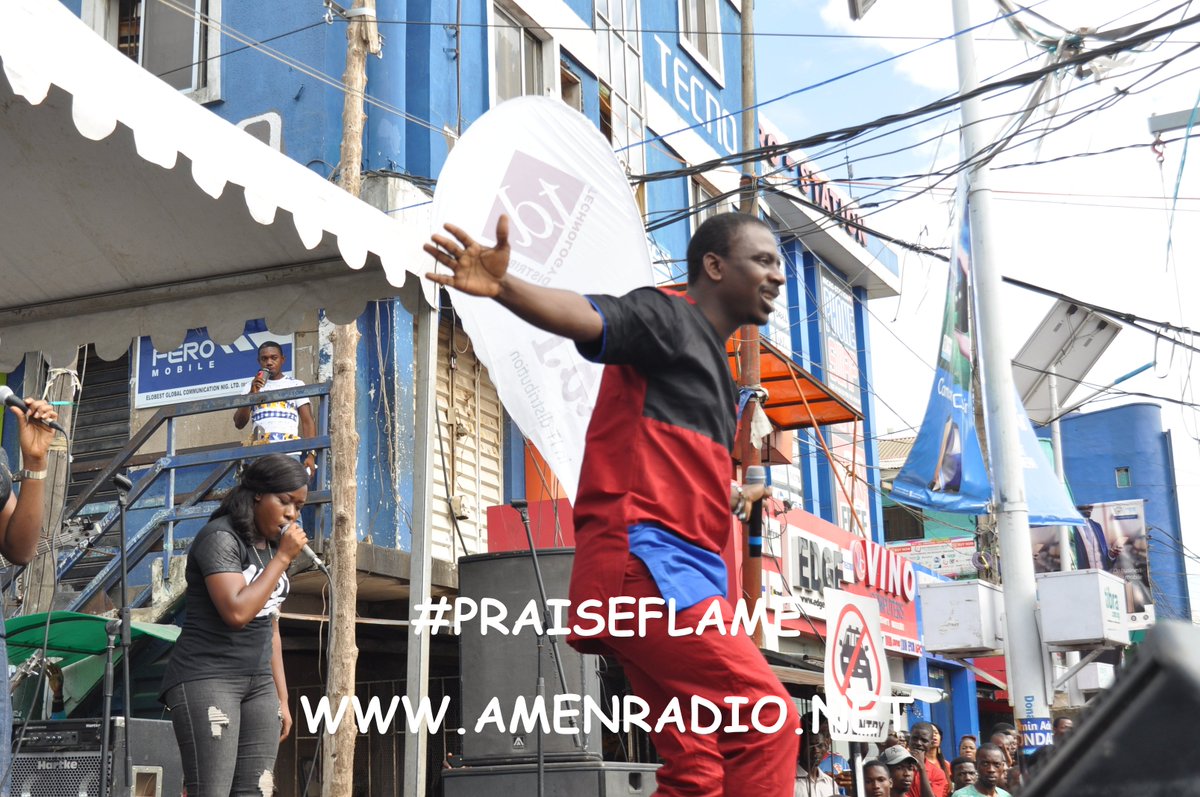 AmenRadio1's tweet photo. #PraiseFlame  

Happening Live at Computer Village 
Watch Live: https://t.co/Ey2Pin9AGd   

cc:@Tehilacrew @finjife https://t.co/yKjPh2SgpQ