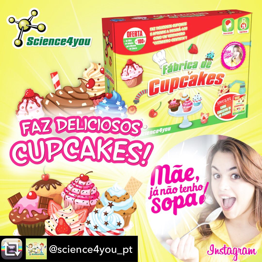 Sim, sinto-me uma criança!🍦🎀
#1dejunho #happygirl #luckyme #sience4you #cupcakes #fabricadecupcakes #cientistas #ideiasparapresente