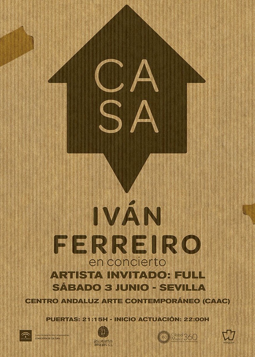 ConciertosEnSvq's tweet photo. CONCURSO MEET AND GREET

conoce, abraza y besa (con moderación) a @ivanferreiro el día 3 en el CAAC!

1º sigue a @GlobalMusic_360
2º haz RT https://t.co/4d3sm0urxt