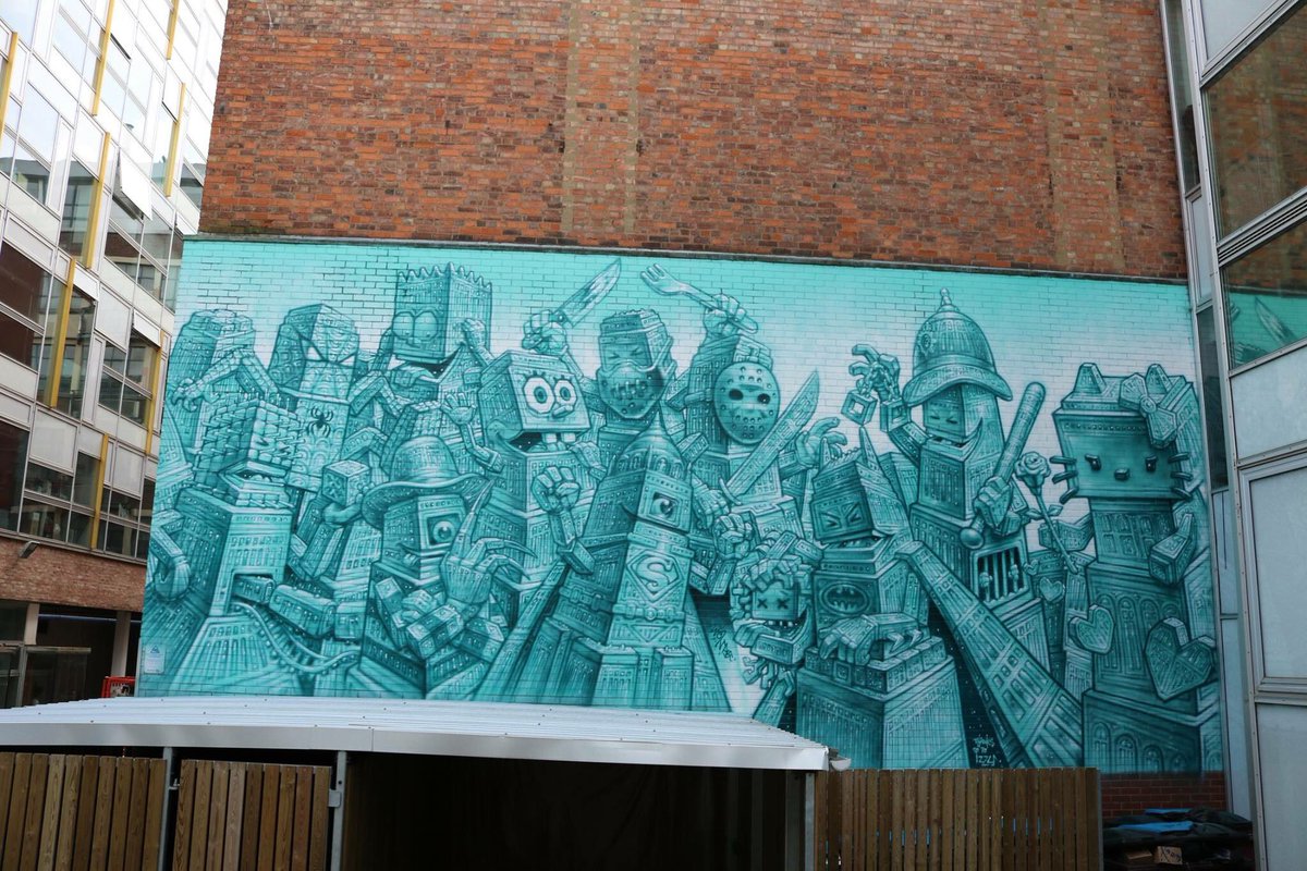 GinoAlpa's tweet photo. #WonABC in action @BringBackThePaintFestival,Leicester, England #bringbackthepaintfestival #graffiti #mural #streetart #urbanart https://t.co/AJjV5k5V0q