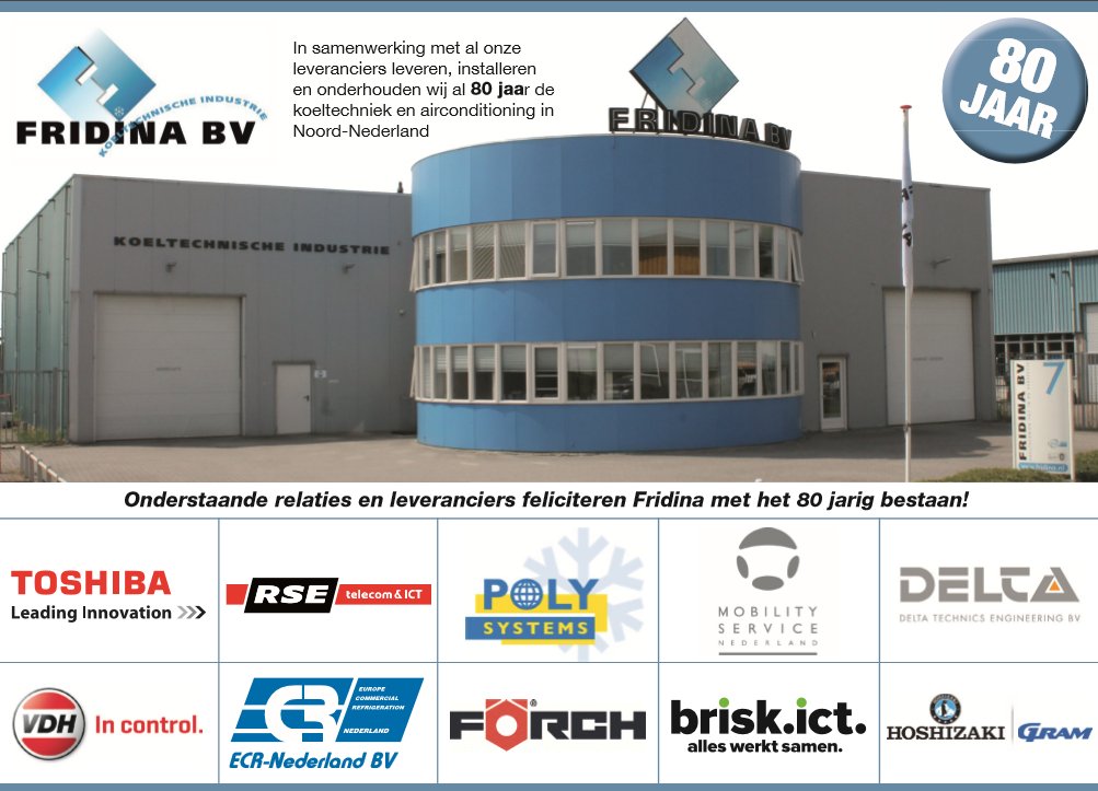 Fridina Klimaat- en Koudetechniek tweet media