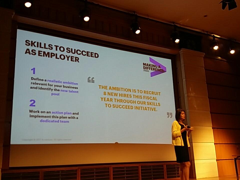 Magali Frankl shares the ambition of <a href="/Accenture/">Accenture</a> to walk the talk and set a concrete ambition for hiring vulnarable jobseekers <a href="/gotalentree/">Talentree</a>